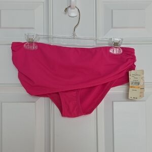 Tommy Bahama Pink Sarong Hipster Swimsuit Bottom.  Size Small Petite. NWT